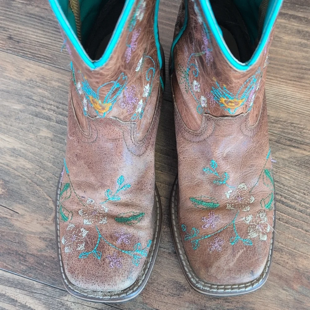 Smoky Mountain Girls Floralie Western Embroidered Cowgirl Cowboy Boots 2 M605